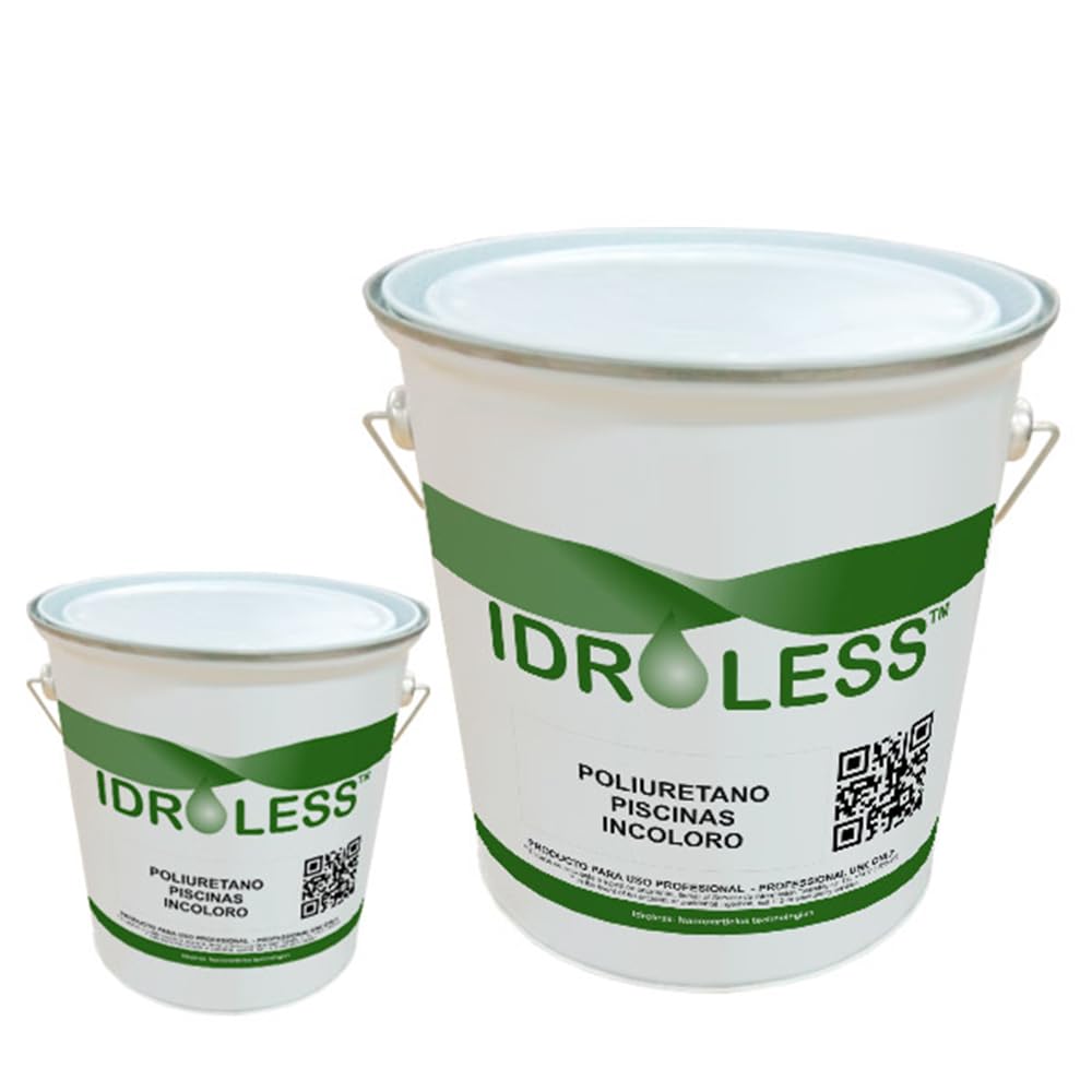 Membrana de Poliuretano Incoloro para Piscinas (3+1kg) - Crea una capa transparente continua que impermeabiliza, protege y evita filtraciones