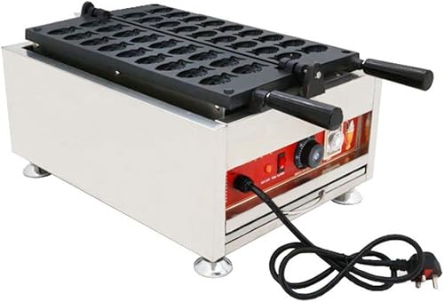 Miniatura 2 de GOOSENECK Taiyaki Maker Takoyaki Maker japonés en forma de pez comercial para panqueques waflera 110 V para restaurante uso doméstico 18 piezas