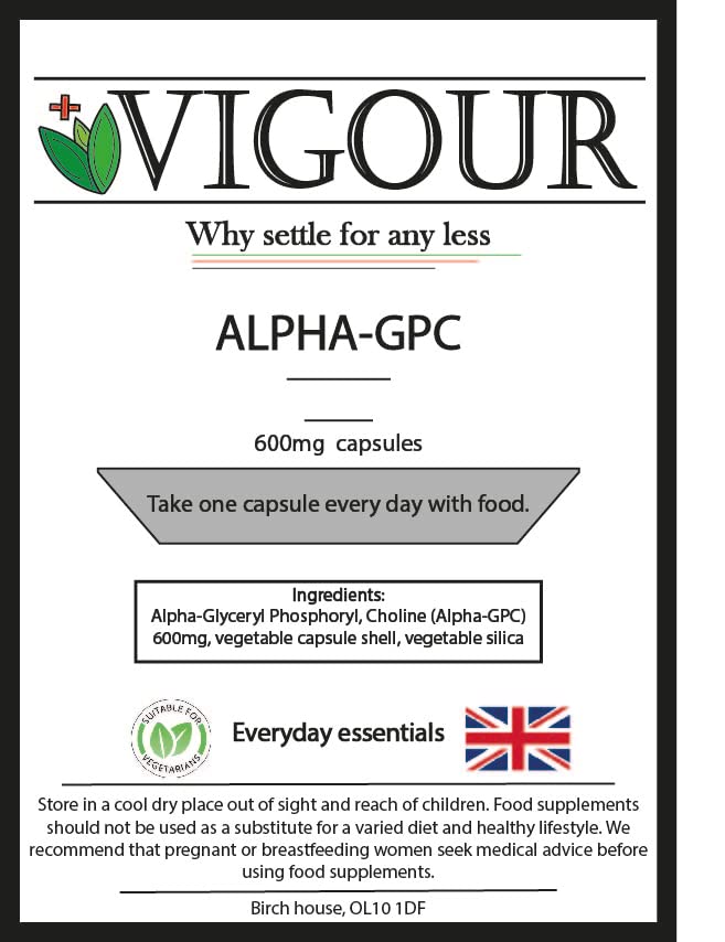 Alpha 99% GPC - 240 High Strength 600mg Capsules