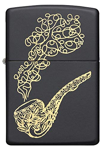 Encendedor Zippo Pipe Black Matte Vintage miniatura 2
