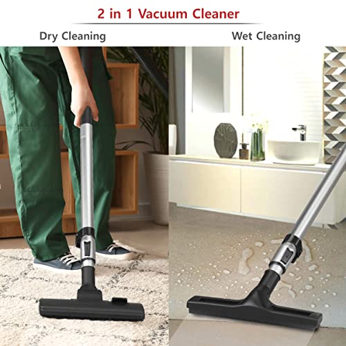 AGARO Ace 1600 Watts, 21.5 kPa Suction Power, 21 litres Wet & Dry Stainless Steel Vacuum Cleaner with Blower Function and Washable Dust Bag AGARO Ace 1600 Watts, 21.5 kPa Suction Power, 21 litres Wet & Dry Stainless Steel Vacuum Cleaner with Blower Function and Washable Dust Bag