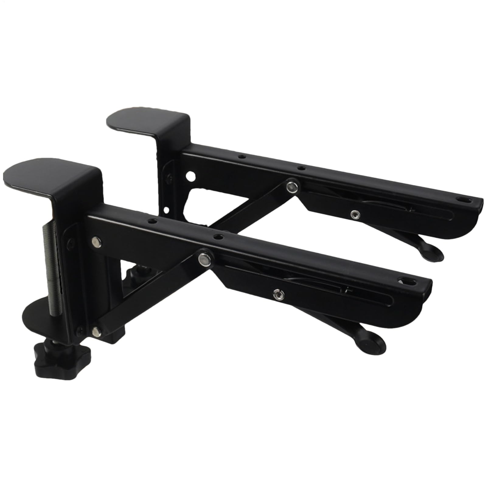 Soportes de extensión de mesa plegables y ergonómicos de metal para bandejas de escritorio