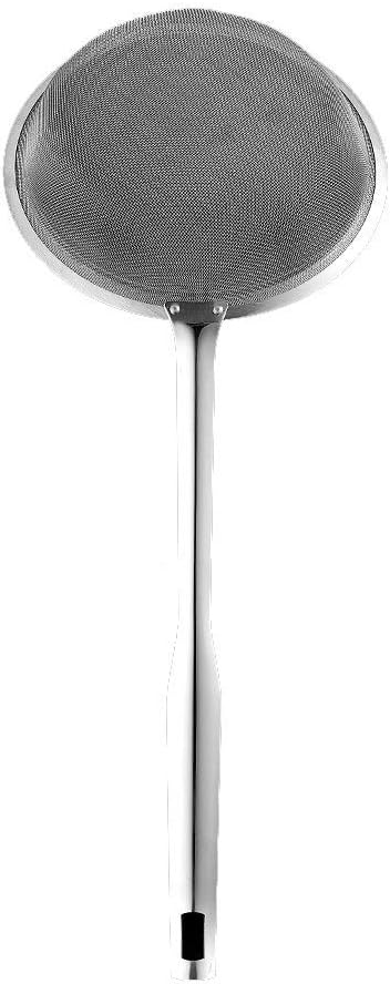 Strainers Colander, fine Filter, Stainless Steel Skimmer, mesh Filter, Household Spoon, Drain Spoon, Long Handle Strainer Set (Size : S) ()