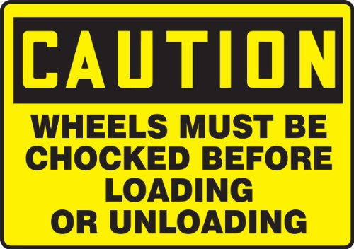 Panneau Chasse-roues Obligatoire adhésif anti-départ intempestif camion