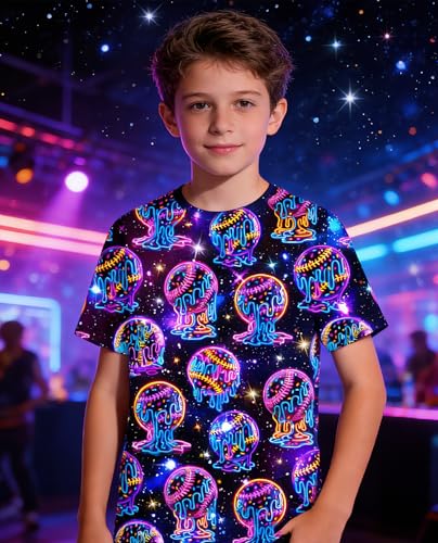 Image of uideazone Tshirts for Boys Kids Short Sleeve T-Shirt 3D Graphic Tee Shirts Tops Clothes 4-16 Years