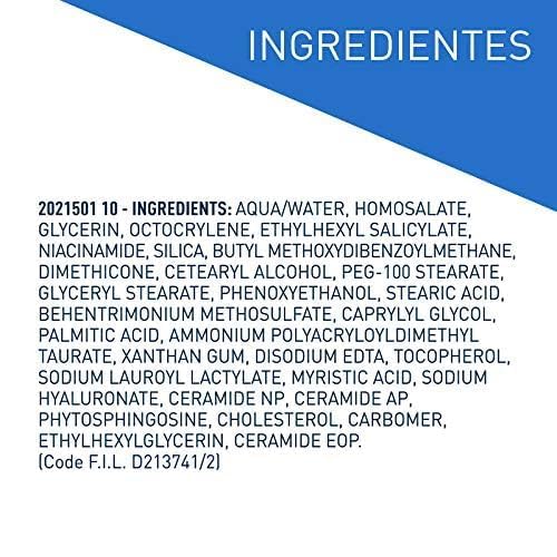 L'Oréal Cerave, crema idratante per il viso, protezione solare SPF25, 52 ml - 10