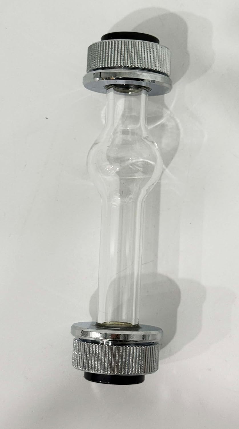Tubo polarímetro de 100 mm for polarímetro manual WXG-4 - Capacidad de muestra de 20 ml, construcción de vidrio y metal, 15 mm de diámetro