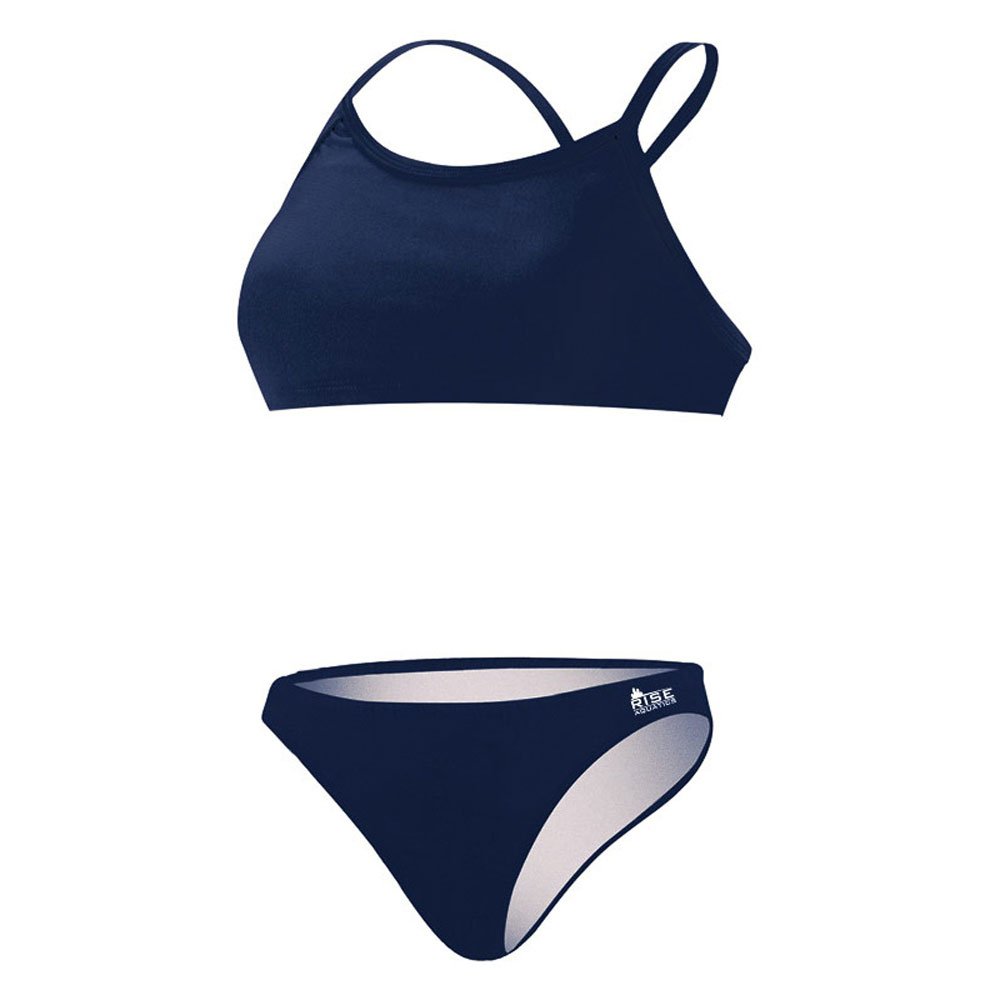Rise Solid Poly Workout Bikini (XLarge, Navy)