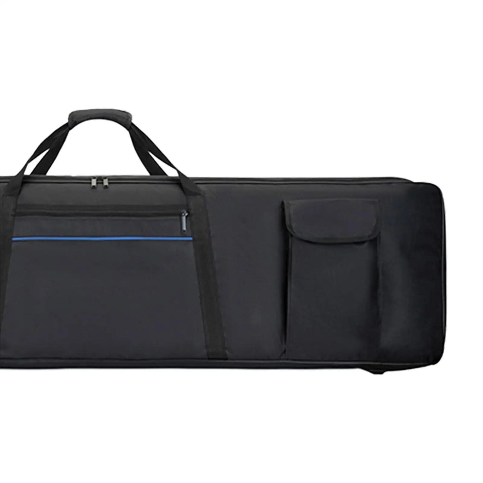 Housse de transport pour clavier Étui de protection épais for piano électrique avec sangles sac à dos, transport for clavier 88 touches, for école, studio musique, voyage, concert(140cmx44cmx17cm)
