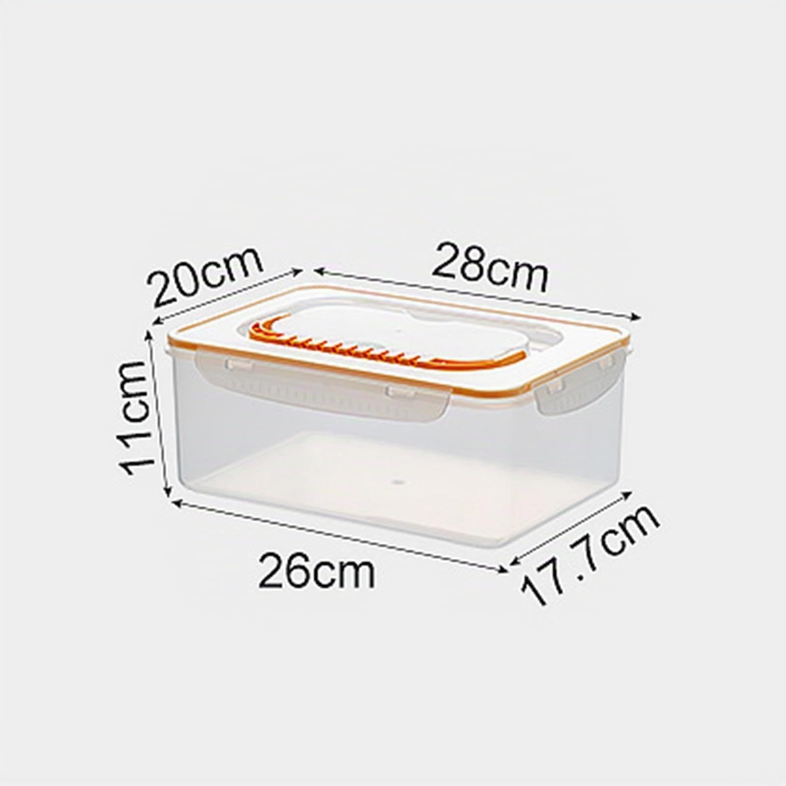 MagiDeal Kimchi-Aufbewahrungsbehälter, Frischhaltedose, auslaufsicher, rechteckig, multifunktionaler Konservierungsbehälter für Arbeitsfrüchte, 5.6 l