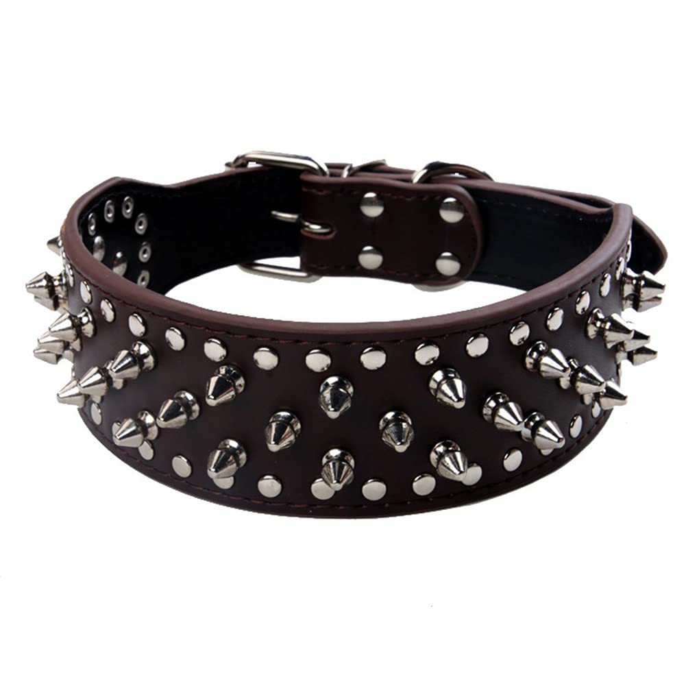 ETOPARS Dog Collar with Spike Studs, Spiked Collares with Studs, Bullet Nail Rivet Dogs Collar, Collar for Medium & Large Pets Pitbull โ image 1
