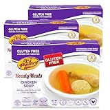Kosher for Passover Gluten Free Meals, Chicken Soup with Non Gebrokts Matzo Balls (3 Pack) MRE Meat Ready to Eat, Prepared Entree Fully Cooked, Shelf Stable Food Microwave Dinner - Traveler Backpacker