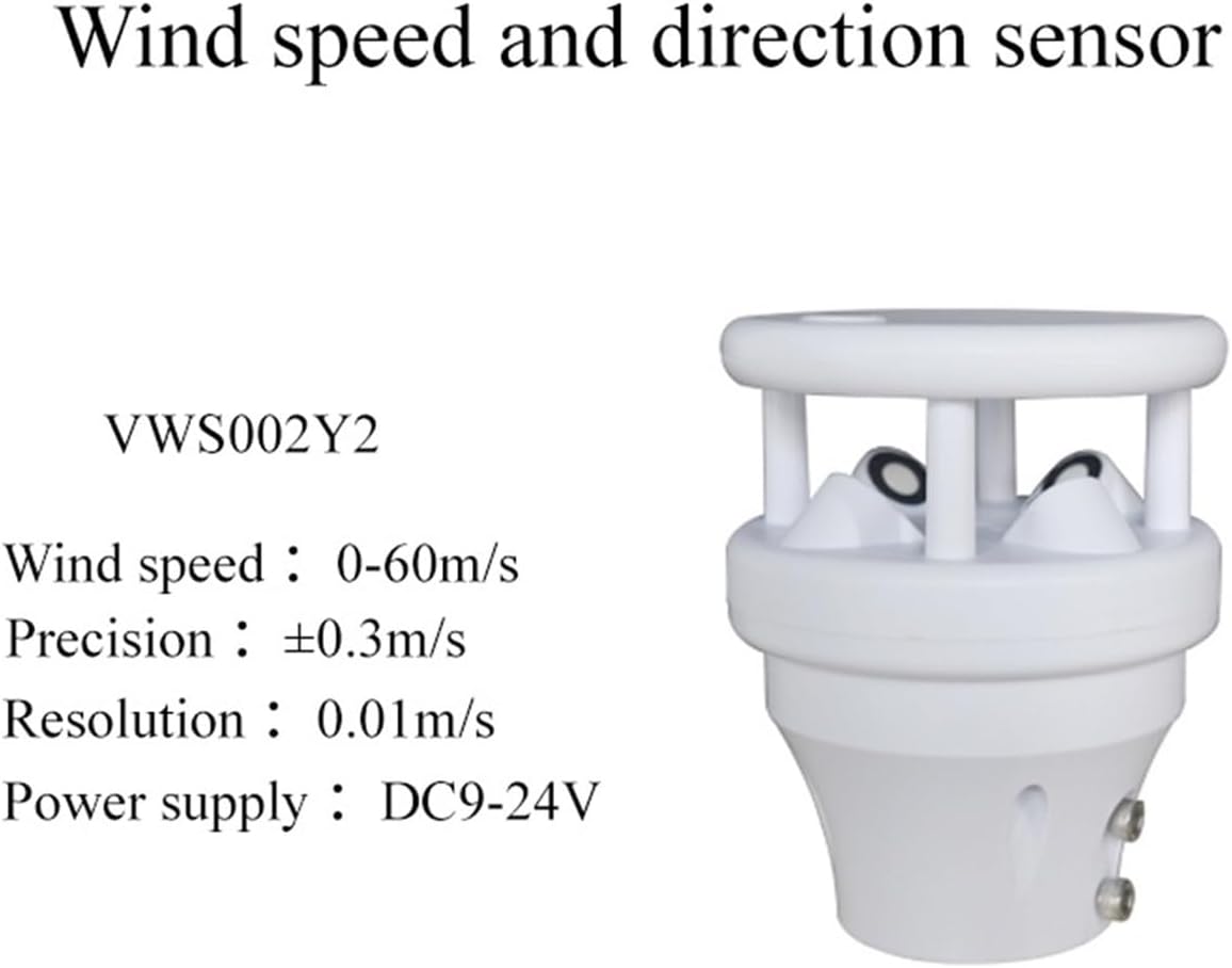 Mini Wind Speed and Direction Sensor, 0-60m/s, Anemometer Unit Wind Speed Sensor Module Wind Direction(VWS002Y2)