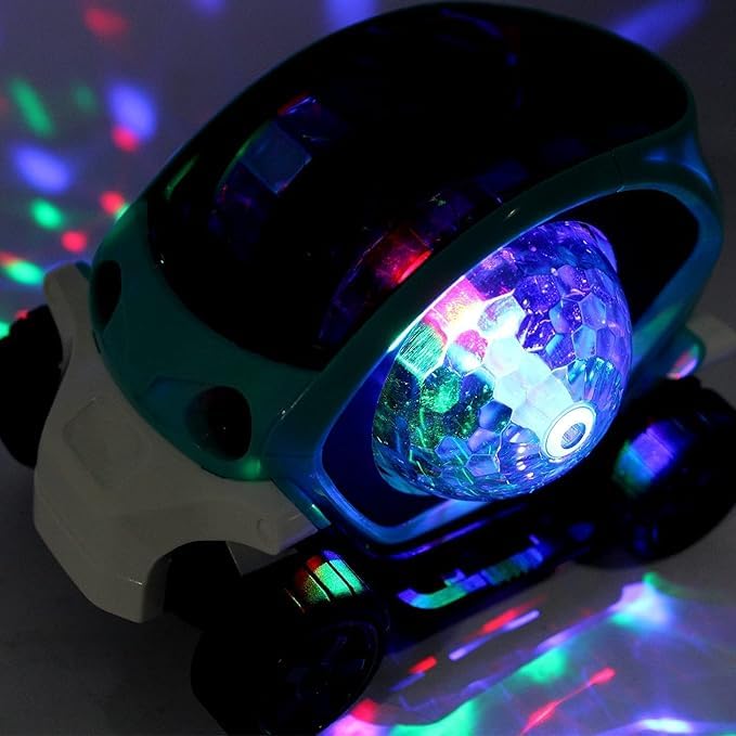 Image of Prime Musical 360-Degree Rotating Stunt Car Bump and Go Toy with Flashing Light & Music with Colorful Lighting for Kids (Stunt Car)
