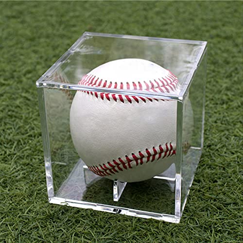 Baseball Display Case Acrylic Cube - Uv Protected Acrylic Baseball Holder, Display Case For Autographed Baseball, Tennis Ball, Golf Ball, Billiard Ball, Memorabilia Display Cases (1) #TOP5