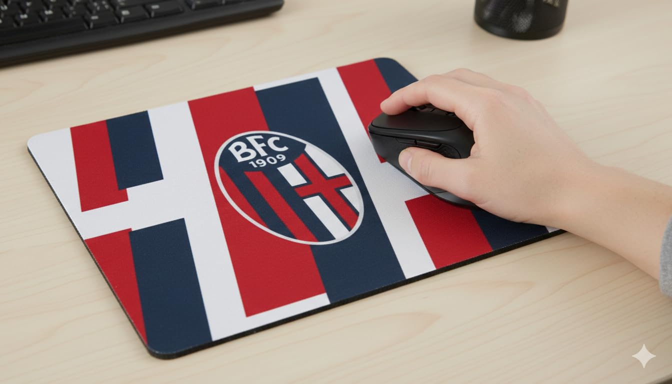Generico Tappetino mouse compatibile con Bologna Calcio