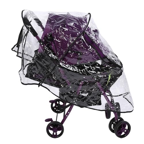 Horoper Baby Stroller rain Cover, PVC Universal Waterproof Baby Stroller rain Cover, dustproof and Windproof Cover