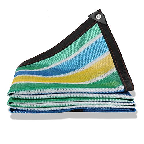 Preisvergleich Produktbild LIXIONG Sichtschutznetz Sonnensegel Draussen Verdicken Isolationsnetz PE Antialterung Schatten Abkühlen Reißfest, 24 Größen (Farbe : Bunte, größe : 2x2m)