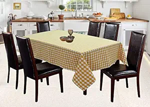 AIRWILL, 100% Cotton Self Designed 6 Seater Table Cloth, Pack of 1 pc.