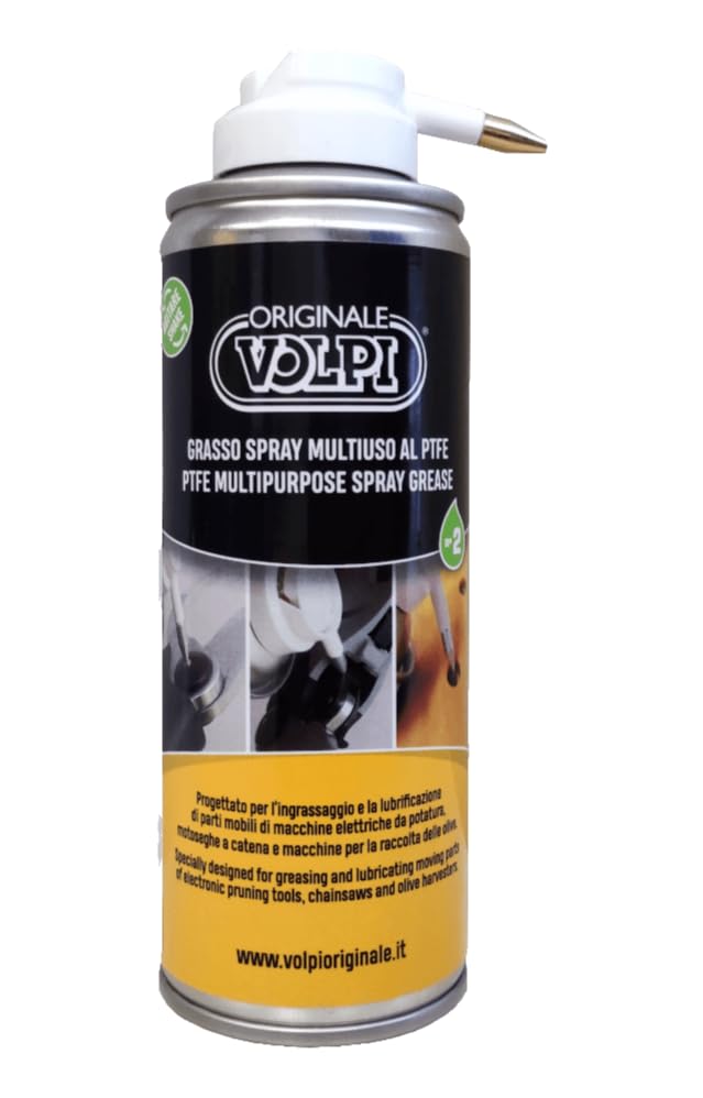  LUBRIFICANTE GRASSO SPRAY MULTIUSO AL PTFE con applicatore VOLPI ORIGINALE 200 ML