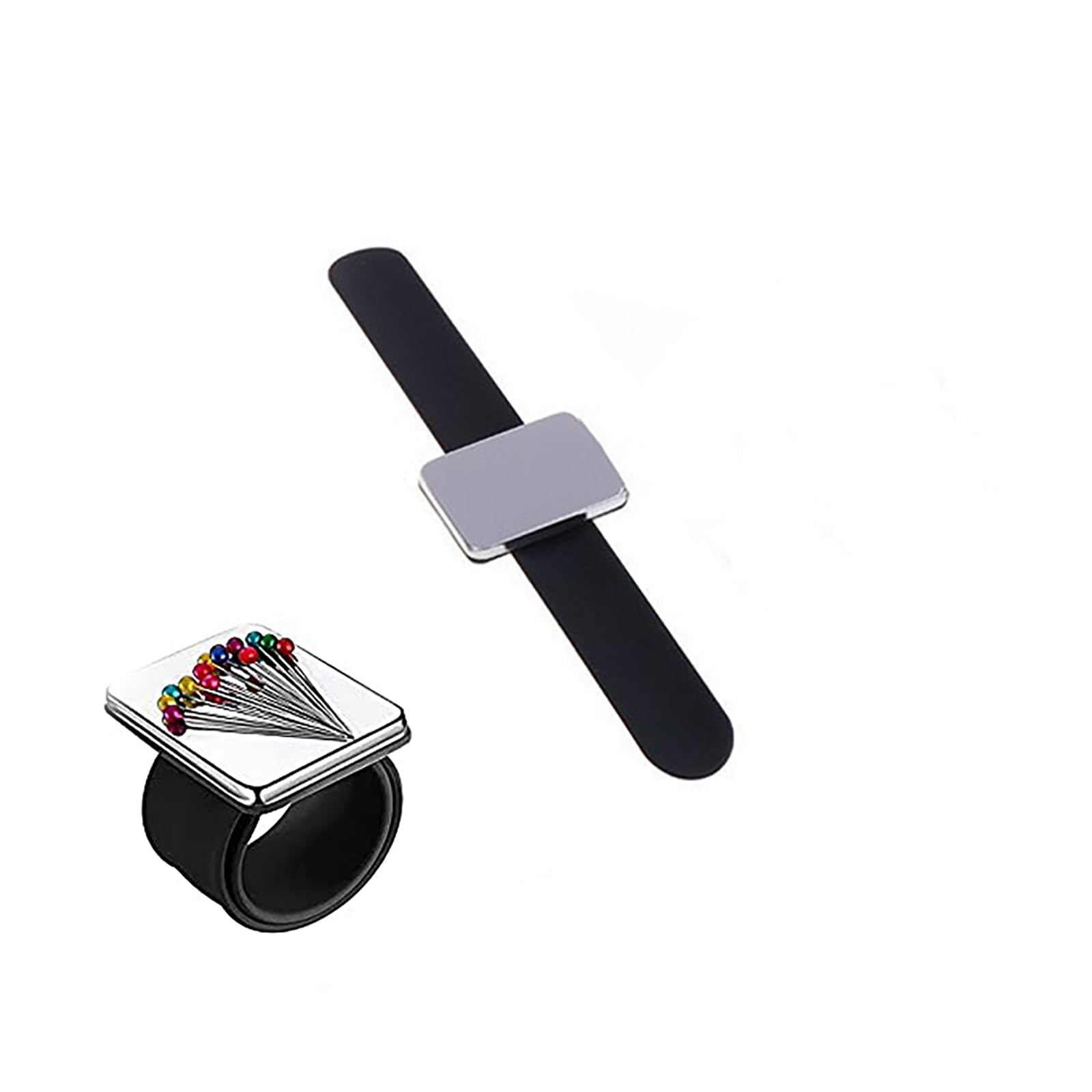 Shirene Pincushions,Magnetic Wrist Sewing,Wrist Pin Cushion,Magnetic Wristband,Portable Arm Pin Cushion Magnetic Pincushion With Wristband For Sewing And Diy Sewing Embroidery