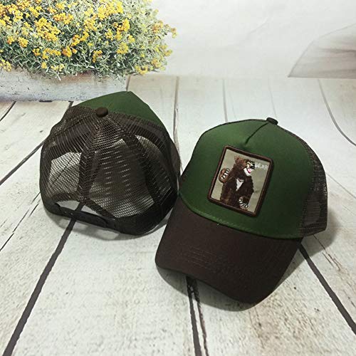 AMOYER Men and Women Baseball Hat Unisex Animals Bear Embroidery