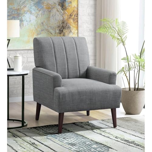 Sillón transición tapizado acero color marrón miniatura 2