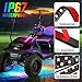 CLUBRALLY 6PCS Golf Cart Underglow LED Light Kit, 28 Modes Full-Body Neon Glow, 12-85V, Music Sync, Wireless Remote, Waterproof Strips, Fits EZGO, Club Car, Yamaha Golf Carts, 6 Pack