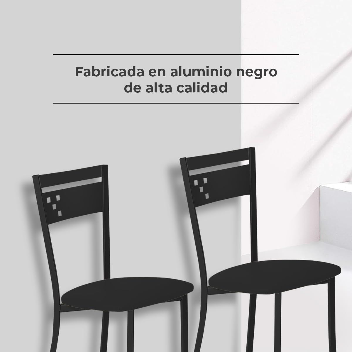 ASTIMESA Sedia da Cucina tappezzata, Pelle Sintetica Ferro, Silla DE COCINA TAPIZADA