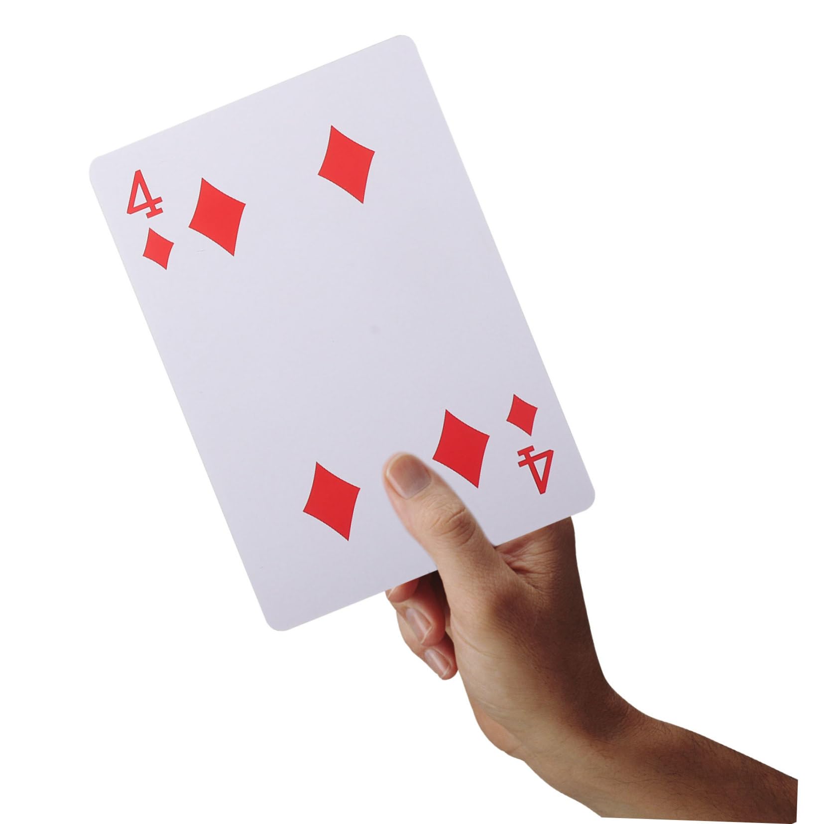 BESTonZON Carte da Gioco Poker Giganti 8 Volte, Carta Patinata Bianca | Uso Domestico e Outdoor, Lavorazione Fine, Formato Portatile, per Adulti