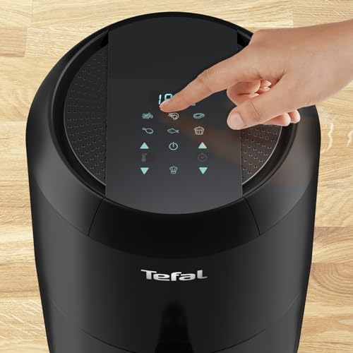 Tefal Mini Heißluftfritteuse Easy Fry Compact, Heissluftfritteuse klein 1-2 Personen: 1,6 l Kapazität, 6 automatische Programme, Digitales Display, energiesparend, Friteuse ohne Öl, schwarz, EY3018 – Bild 7