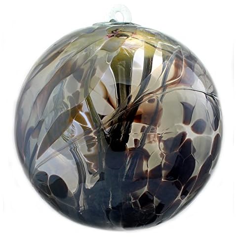 Witch Ball Obsidian (Iridized) XL 8 Inch by Iron Art Glass Designs Cover