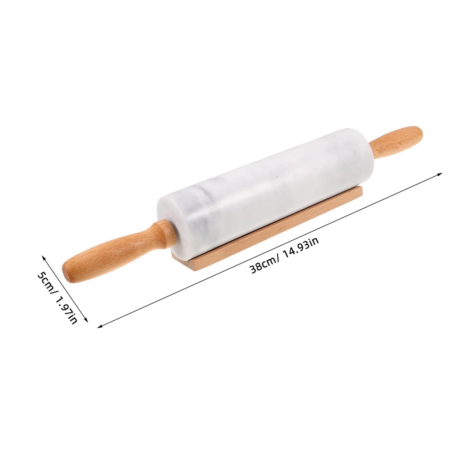 Marmor-Nudelholz, Küchen-Teigroller, Antihaft-Gebäck