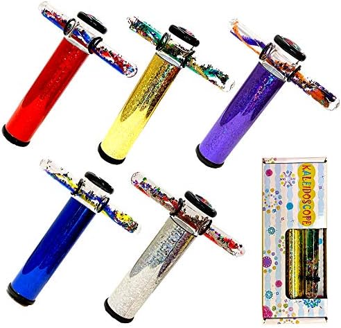 Star Magic Glitter Wand Kaleidoscope 6 Inches - ONE, Randomly Selected Color Kaleidoscope, in Gift Box