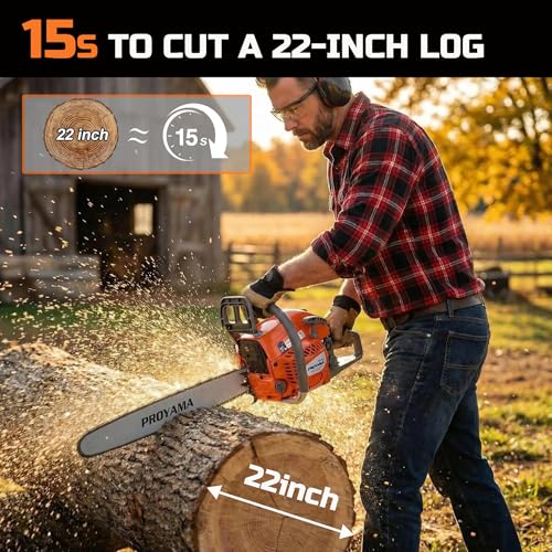 PROYAMA 62CC 22-Inch Gas Chainsaw