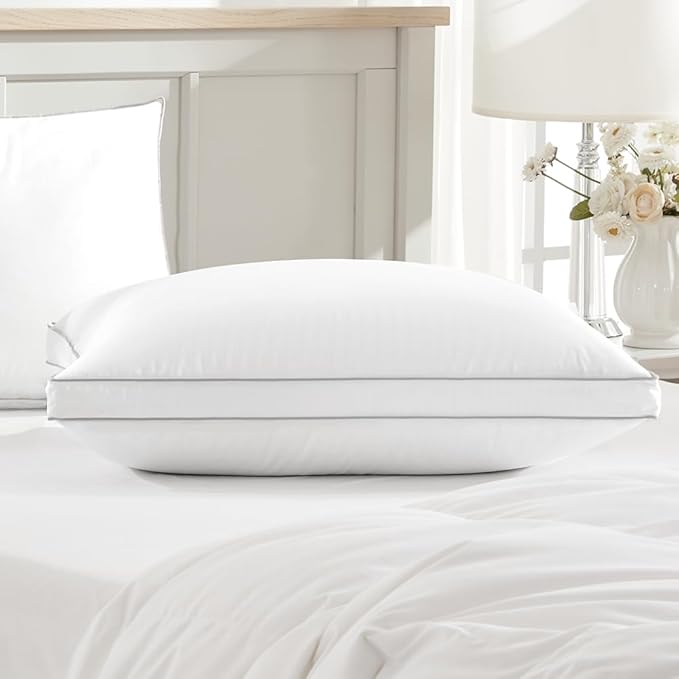 Globon Luxury Feather Down Pillow Standard Queen Size,Soft