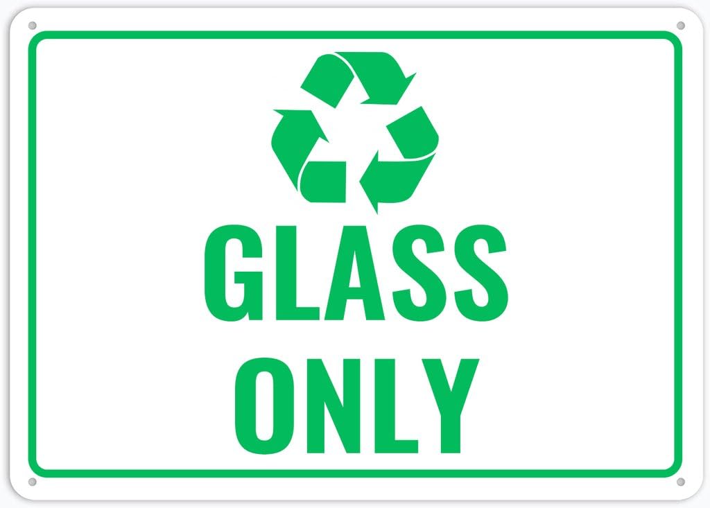 8"x12" Tin Metal Sign - Glass Only - Decorative Plate For Shop, Yard, Garage, Outdoor Wall
