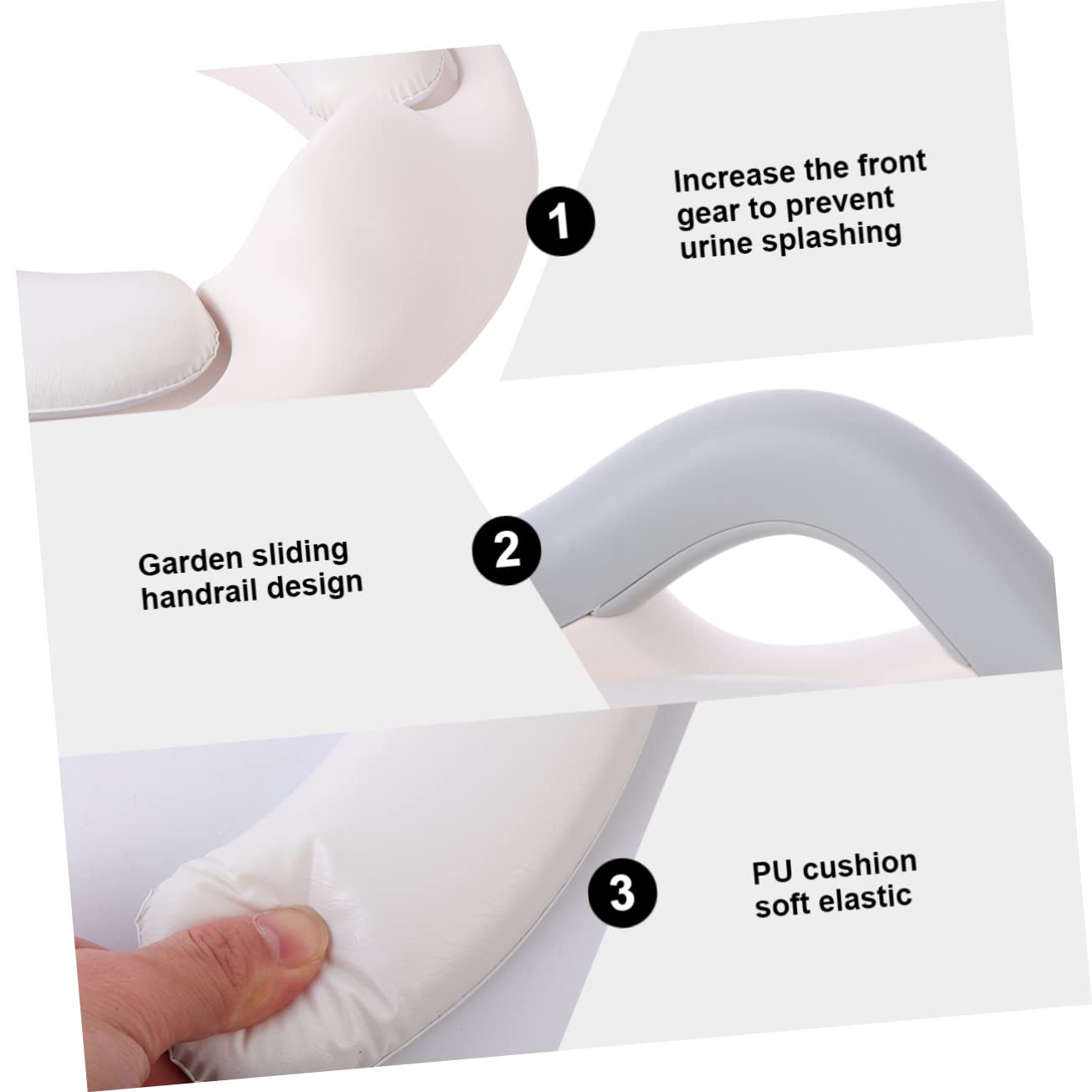 VICASKY 1pieza Asiento De Entrenamiento Para Toilet Kids Diseño Antideslizante Fácil De Limpiar Para Potty Training Accesorio Para Niño Niña y Niñas
