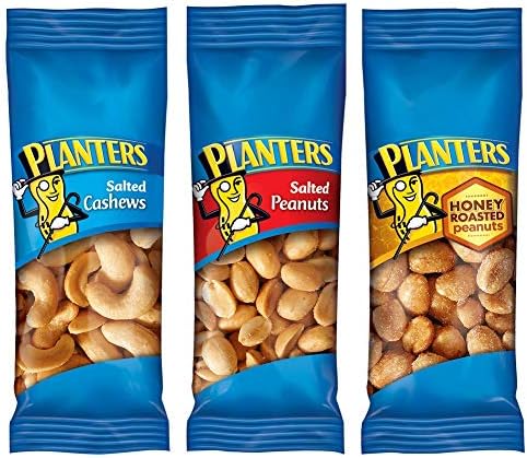 Planters Nuts Cashews and Peanuts Variety Pack Snack Nuts (36 Count - 61.49 Oz total)