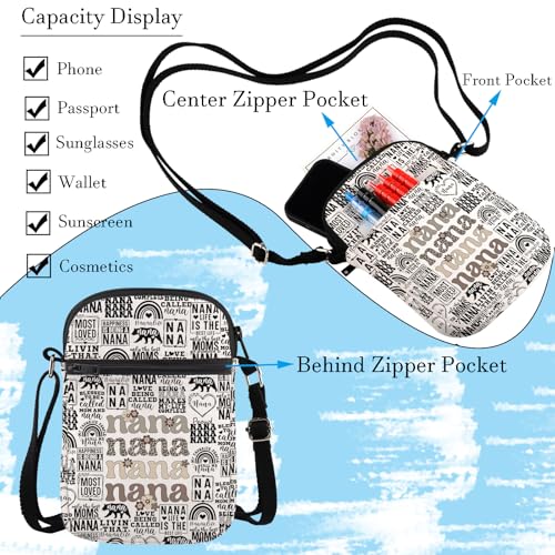 WCGXKO Nana Crossbody Purses Bag Grandma Gift Grandmother Messenger Bag Mimi Gigi Merchandise3