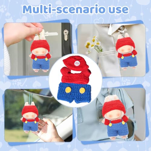 Image of Fancyku Crochet Kit for Beginners, 4 and 6 Inch Figures, Mario