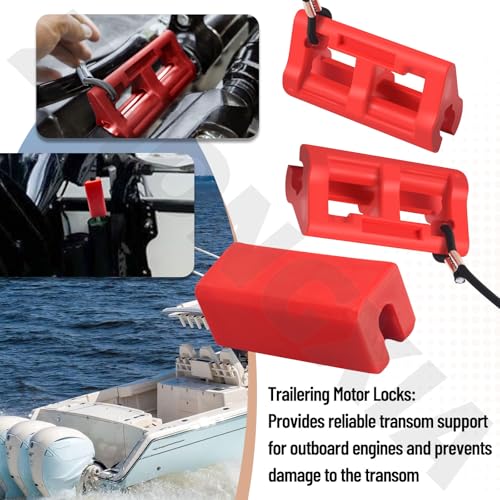 Image of Transom Saver Support /Trailering Motor Locks /4 inch Steer Stop Outboard Hydraulic Steering Lock for Stabilising Outboard Engines, Outboard Steering Lock Preventing Oscillation