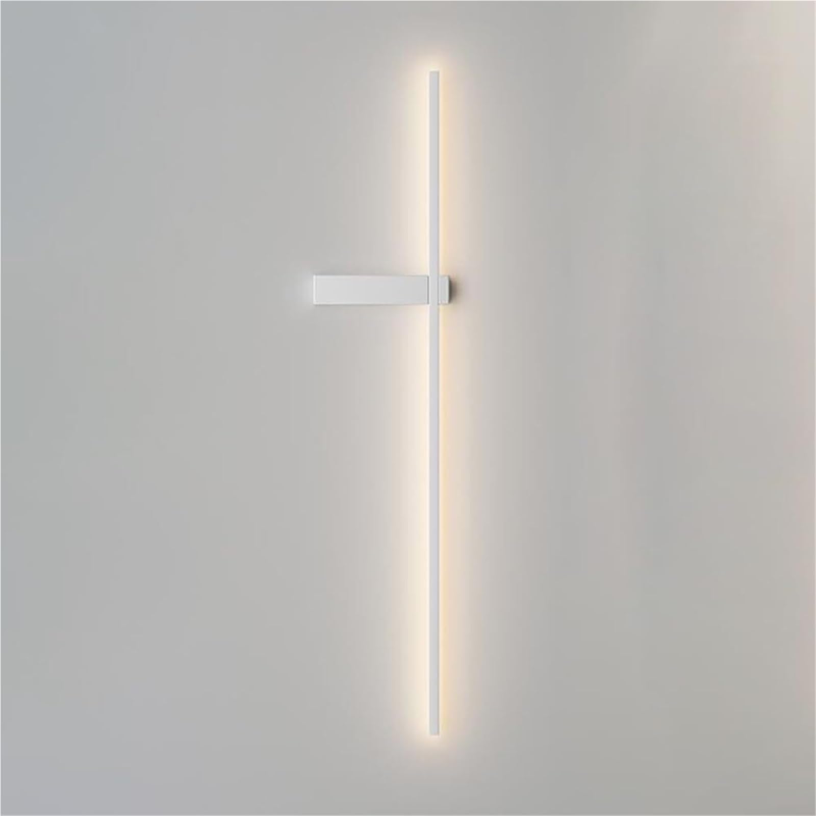 HYJAUSXB Modern Minimalist Wall Sconce - Integrated LED Aluminum Linear Light Contemporary 3000K Fixture for Kitchen Bedroom Living Room Metal Design