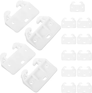 Angoily Drawer Stops Drawer Track Guides 15pcs Plastic Drawer Guides Drawer Track Parts Drawer Replacement Guides Brackets for Dressers Cabinet Plastic Drawer Slides