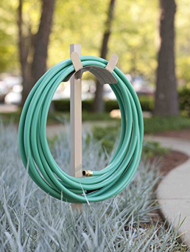 Image of Liberty Garden Products 692-2 Basic Metal Garden Stand, Holds 150-Feet of, 5 /8-Inch Hose, Tan