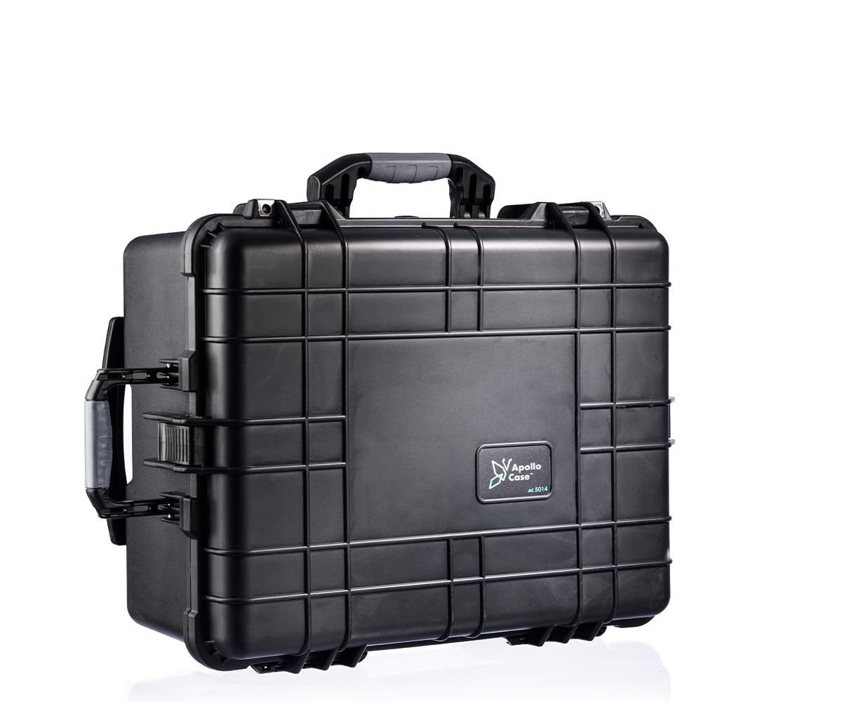 Apollo Case 5014 - Funda protectora de plástico duradero para equipos, absorbe los golpes con diseño delgado, antiarañazos y ligera, ideal para uso diario, Black, Minimalista, plástico duro,