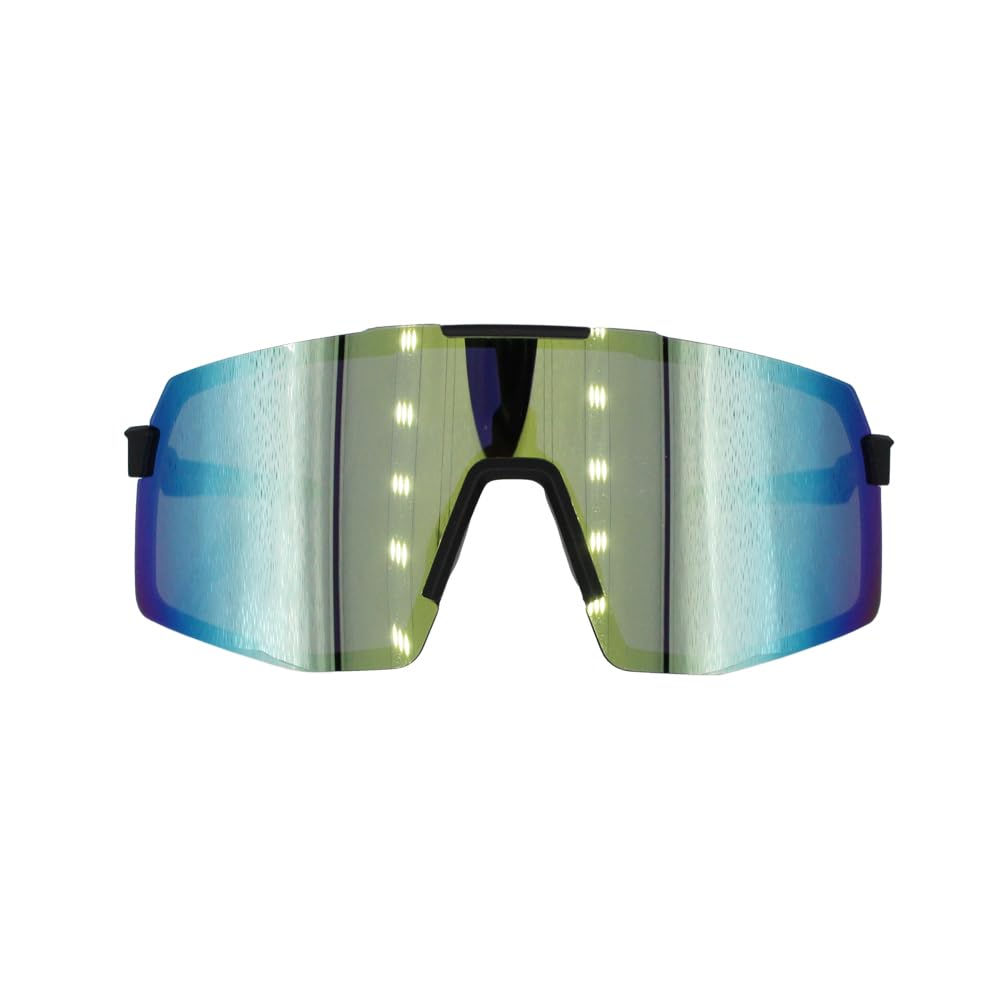 SURF MONKEY Occhiali da sole polarizzati con 3 lenti intercambiabili | Occhiali da ciclismo | mountain bike, ciclismo, corsa, UV 400, antivento, per uomo e donna
