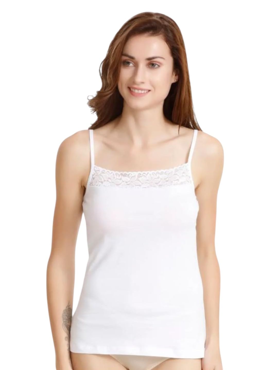 american symbol Women Solid Cotton Camisole Top – Stretchable Body Fit Sleeveless-picture-16