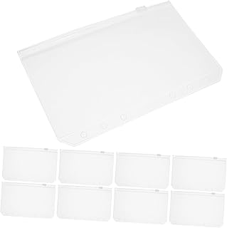 VILLCASE 12Pcs Clipes De Fichário Inserção De Orçamento Acessório De Fichário De Bolso De Orçamento Bolso De Fichário Substituível Pequeno Bolso De Livro De Orçamento Multiuso Bolso De
