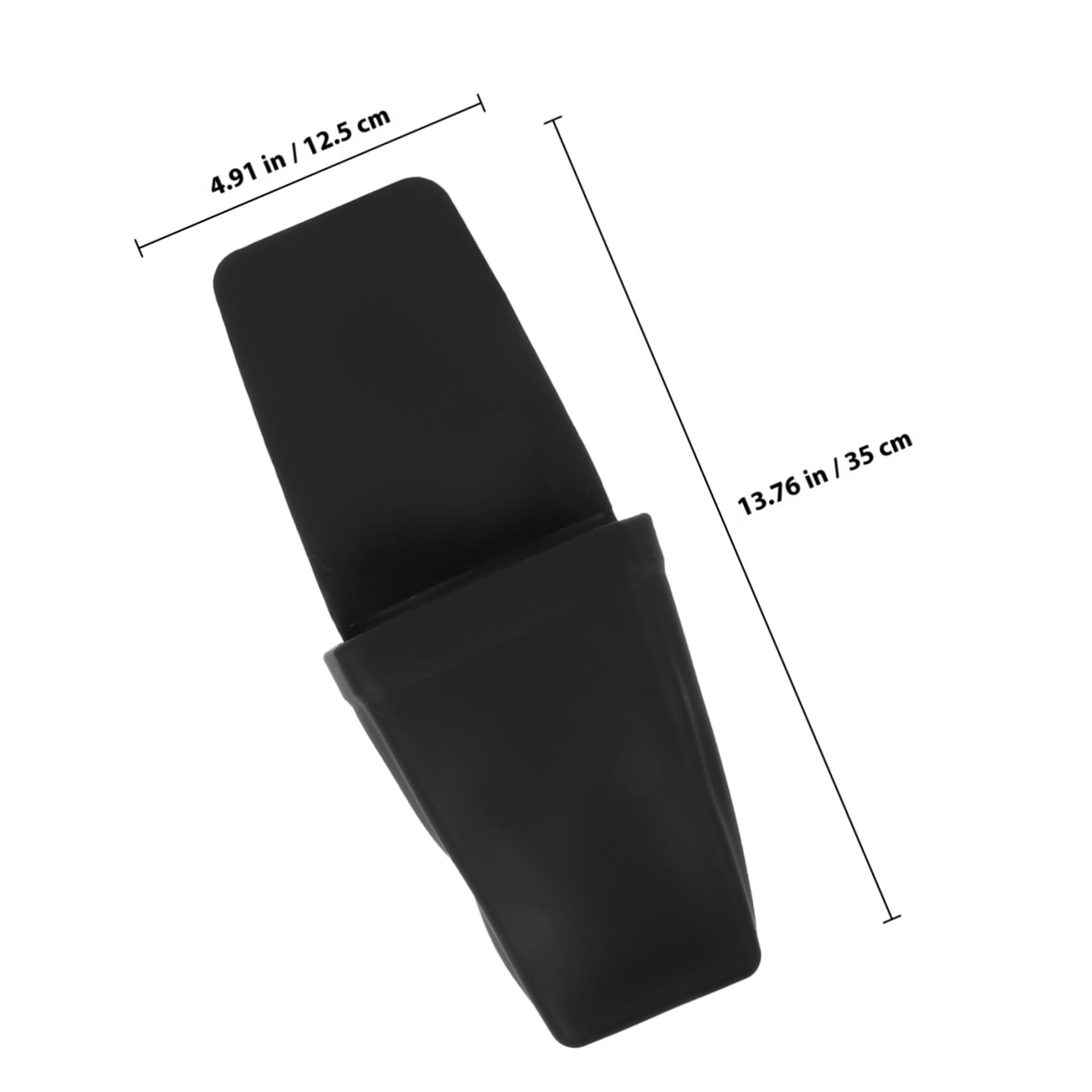 WOONEKY Porta Piastra per Chioma in Silicone Isolante Nero con Ventosa, Custodia Protettiva Resistente al Calore per Strumenti di Styling da Viaggio